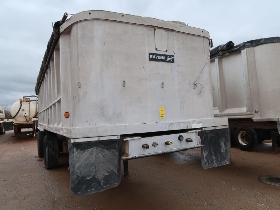 1998 28 Ft. (est.) Raven Aluminum Dump Trailer, Fixed Spread Tandem Axle, Air Suspension, MDL