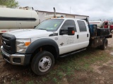 2015 Ford Model F-550, 4-Door Crew Cab Roustabout Truck, 6. 7L V8 Diesel, w/ Bed and Boxes, Pipe