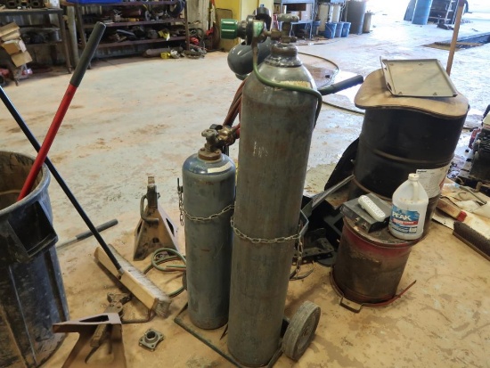 Torch Cart with Torch, Hose, Regulators (tank not included)