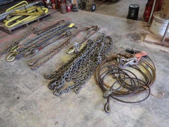 LOT: Assorted Chain & Cable Rigging