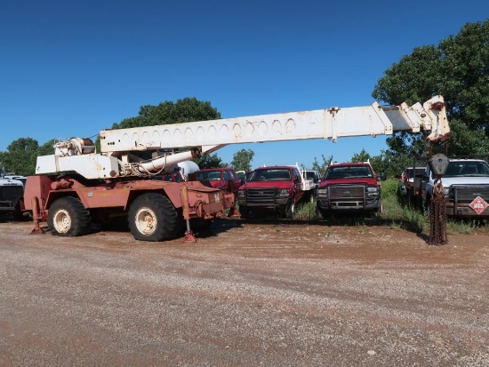 FMC 15 Ton Rough Terrain Crane Model HSP-8015, S/N 47H1-270, 4-Section Boom, Outriggers (runs -