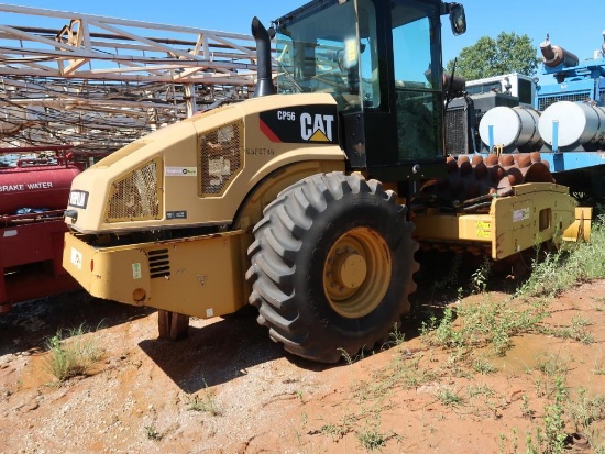 2012 Caterpillar Sheeps Foot Compactor Model CP56, S/N CC5P00746, 84 in. Roller, 96 in. Blade