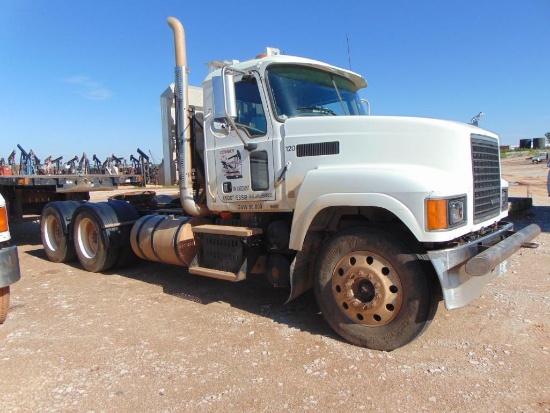 2010 Mack Tandem-Axle Truck Tractor Model CHU613, VIN 1M1AN07Y2AN005657, 13-Speed Transmission,