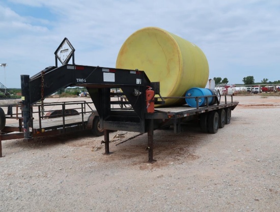 2008 Shopbuilt 25 ft. Tri-Axle Gooseneck Trac Trailer, VIN 20081373706A (#TR-064)
