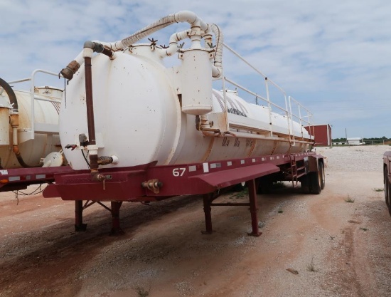 2008 Shop Tandem-Axle Tank Trailer, VIN 20083153706B (#TR-067)