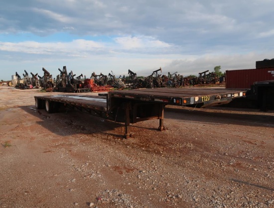 1999 X-L Spread Tandem-Axle Drop Deck Trailer, VIN 4U3B04824YL002411, 10 ft. Upper Deck, 38 ft.