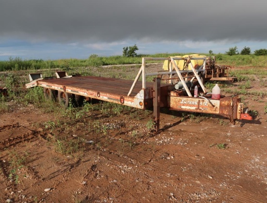 Interstate 20 ft. Tandem-Axle Trailer Model 20DTA, Ramsey 15,000 lb. Winch, Ramps (has problems)