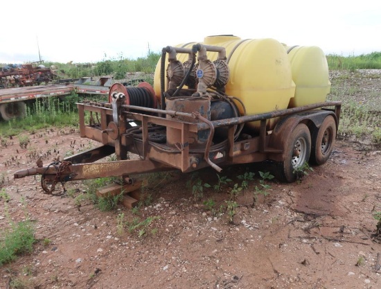 2008 Progressive 12 ft. Tandem-Axle Tank Trailer, VIN 1P9BE12238P587513, (2) Tanks, (2) Pneumatic