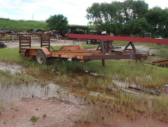 15 ft. Car Trailer, with Ramps (needs repairs)