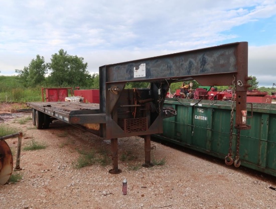 1977 King Trailer 30 ft. Tandem-Axle Gooseneck Float Trailer, VIN 87138832 (#TR-091)