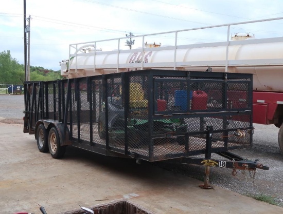 2012 Road Boss 20 ft. Tandem-Axle Landscape Trailer, VIN 5Z0LS2024CP004418 (#TR-111) (contents not