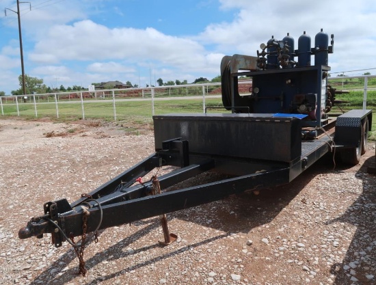 2014 Shopbuilt 16 ft. Tandem-Axle Trailer, VIN 20141783708A, with Mounted Hydraulic BOP (#TR-140)