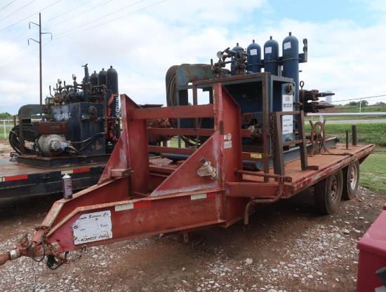 2007 Elite 12 ft. Tandem-Axle Float Trailer, VIN 1E9BF12217S230446, with Mounted Hydraulic BOP