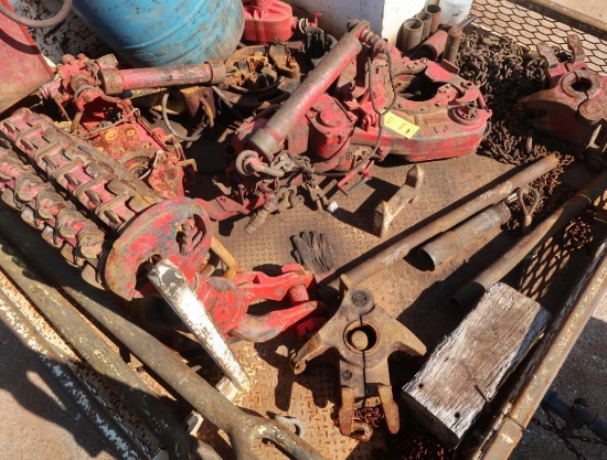 LOT: Contents of Lot #416 including (1) Tubing Tong, (1) Rod Tong, (1) Hydro Slip, (2) Elevators,