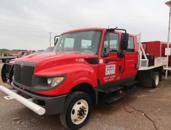 2015 International 4x4 Single-Axle Crew Cab Flatbed Truck Model Terra Star, VIN 1HTKPSKK6FH731883,