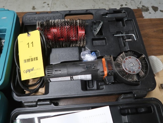 LOT: (1) Monti Bristle Blaster (new in case), (1) Makita 7-1/4 in. Saw