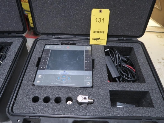 Emerson CSI2140 Machinery Health Analyzer, S/N B2140131195 01/14, with Accessories