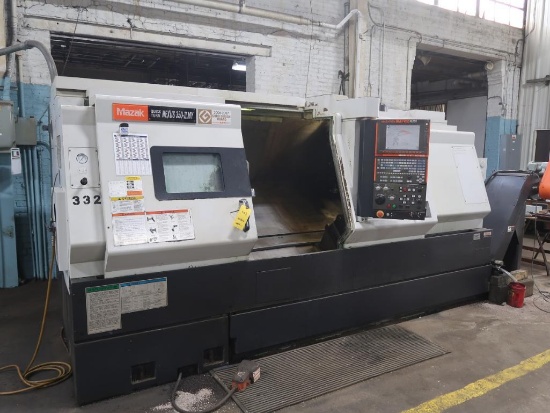 Mazak Quick Turn 32 in. x 118 in. CNC Turning Center Model Nexus 350-2MY, S/N 197908 (2007), 16 in.