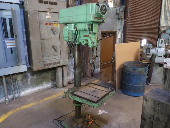 Clausing 20 in. Variable Speed Drill Press, with Crank Adjustable Work Table