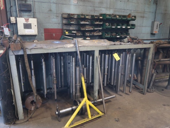 LOT: (2) Steel Racks with Assorted Balancing Shafts