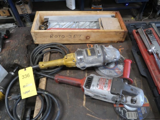 LOT: (2) 9 in. Heavy Duty Electric Grinders