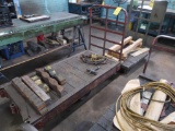 LOT: (2) Assorted Wood Top Shop Carts