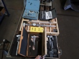 LOT: (2) Depth Micrometer Sets, (1) 12 in. Dial Height Gauge, (1) Digital Protractor, (1) 6 in.