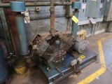 Quincy 25 HP Dual 2-Stage Skid Mounted Reciprocating Air Compressor, with Receiver Tank