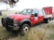 2008 Ford F550 XL SD Crew Cab 4x2, 9 Ft. Flat Bed, 6.4 Power Stroke, Auto Trans, Vin #