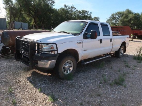 2007 Ford Fx4 Crew Cab Off-Road Truck Model F-250 XLT Super Duty, VIN 1FTSW21P27EB24525, 6 Liter
