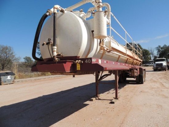2007 Shopbuilt Vacuum Transport Trailer, VIN 20072743706B (#TR-40) (LOCATED