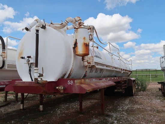 2007 Shopbuilt Vacuum Transport Trailer, VIN 20072743706B (#TR-58) (LOCATED IN SEILING, OK.)
