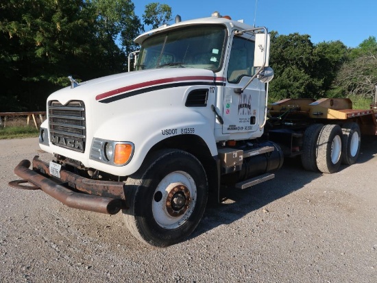 2007 Mack Dual Tandem-Axle Pump Tractor Model CV7, VIN 1M1AG11Y77M053176, 13-Speed Transmission,