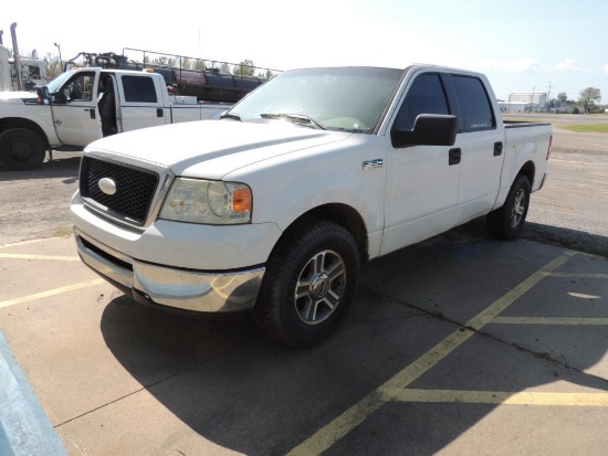 2007 Ford F150 XLT Crew Cab Short Bed, 4x2, 5.4 Triton, Auto Trans, Vin # 1FTPW12V87KD65049 (T-166)