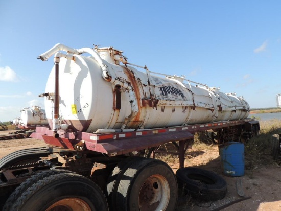 1993 Shopbuilt Vacuum Trailer 5460 Gallon (Rollover) Vin # 933573704B (TR-003)(LOCATED IN HENNESSEY,
