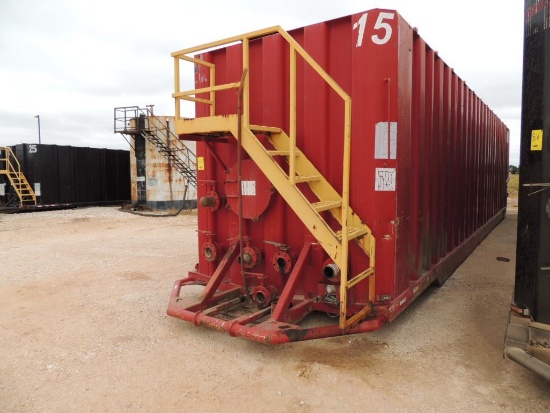 2004 VE Enterprises 500 Barrel Mobile Frac Tank Trailer, Vin # 5AGFT47194S299706 (FRT-15)