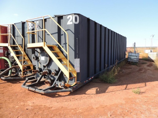 2011 VE Enterprises 500 Barrel Mobile Frac Tank Trailer, Vin # 5AGFT471XBS658904 (FRT 20)
