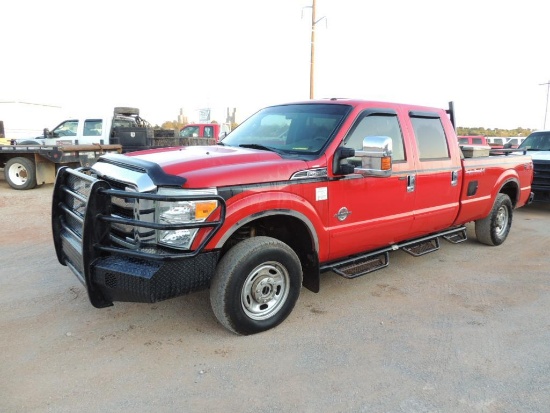 2011 Ford F250 XL SD Crew Cab Long bed, 4x4, 6.7 Power Stroke, Auto Trans, Vin # 1FT7W2BT1BEB65514