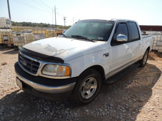 2002 FORD F150 Crew Cab 4x2 Short Bed, 5.4 Triton, Auto Trans, 460,509 Mi. Indicated, Vin #