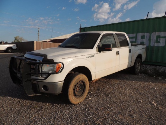 2009 Ford F150 XLT Crew Cab 4x4 Short Bed, 5.4 Triton, Auto Trans, Vin # 1FTPW14V89FB28330 (T-206)