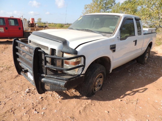 2008 Ford F250 XLT Ext. Cab 4x4 Short Bed, 6.8 Triton, Auto Trans Vin # 1FTSX21Y98EE26918 (T0234)