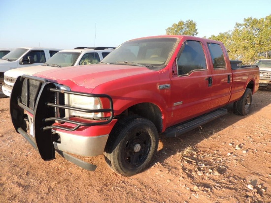 2007 Ford F250 XL SD Crew Cab 4x4 Long Bed, 6.0 Power Stroke, Auto Trans, Vin # 1FTSW21PX7EA18226