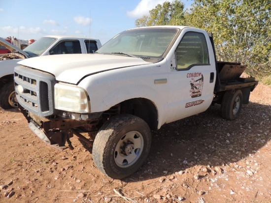 2005 Ford F250 XL SD Std. Cab 4x4, 5.4 Triton, Auto Trans Vin # 1FTNF215X5BEB96419 (T-208) NOT IN