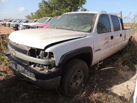 2001 Chevrolet Silverado 2500 HD Crew Cab 4x2 Long Bed, 6.0 Gas, Auto Trans, Vin # 1GCHC23UF110364