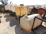 LOT: (6) Poly Tanks - (1) 500 Gallon, (3) 230 Gallon, (2) 140 Gallon (LOCATED IN HENNESSEY, OK. - IN