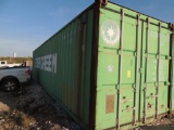 Sea Container 40 Ft. No Contents, S/N EMCU103301, (LOCATED IN HENNESSEY, OK. - IN UPPER YARD)