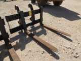 Caterpillar Fork Carrige, 2 In. x 5 In. x 54 In. Forks, P/N 6W-8832(LOCATED IN HENNESSEY, OK. - IN