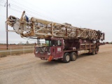 1979 Franks 1287-160 Well Service Rig, 4 Axle, Detroit Series 60, 5860 Transmission, 96 Ft. Mast,