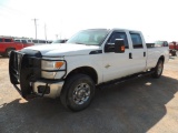 2012 Ford F250 XL SD Crew Cab Long bed, 4x4, 6.7 Power Stroke, Auto Trans, Tool box, Goose neck