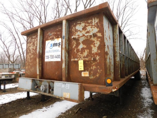 1998 Stoughton 53 ft. Tandem-Axle Container Chassis Model CHA, VIN 1DW1C532